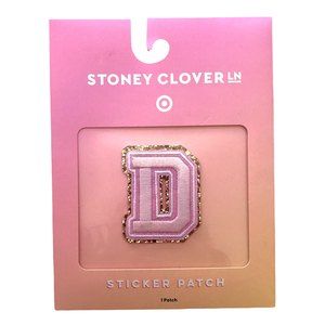 Stoney Clover Lane x Target Embroidered Letter D Pink Patch Sticker NEW